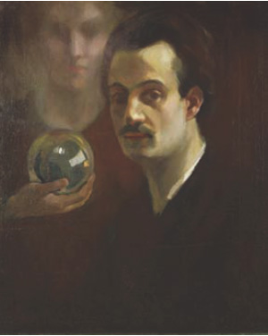 Self-portrait by Kahlil Gibran, circa 1911. Photo Credit: Wiki Commons