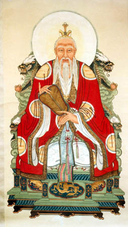 Depiction of Lao Tzu as deity. Photo Credit: Wiki Commons (Public Domain)