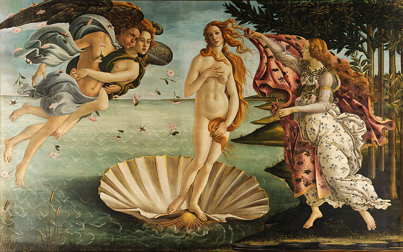 The Birth of Venus by Sandro Botticelli, 1483-85. Photo Credit: Public Domain