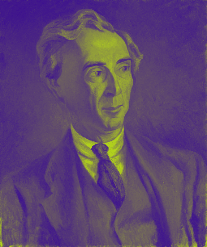 bertrand russell virtues of liesure Oil painting of Bertrand Russell by Roger Fry (colors changed), 1923. Photo Credit: Public Domain